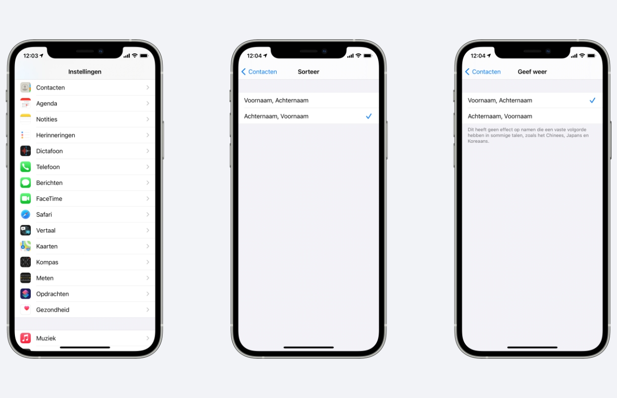 iPhone contacten opschonen