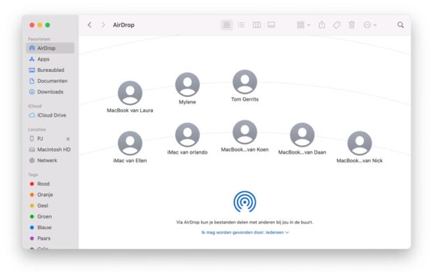 AirDrop Mac