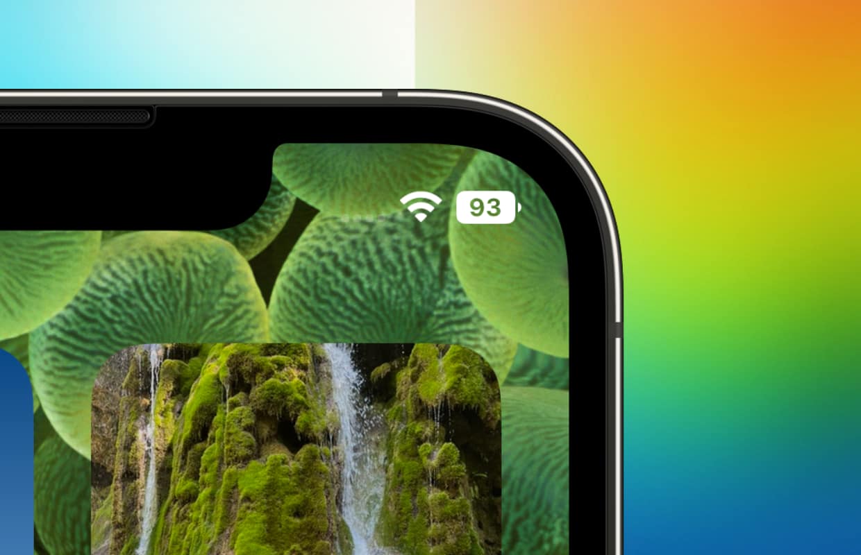 battery percentage ios 16