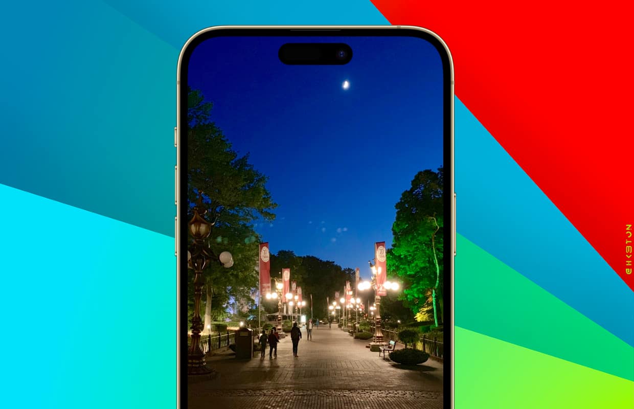 iphone maan fotograferen
