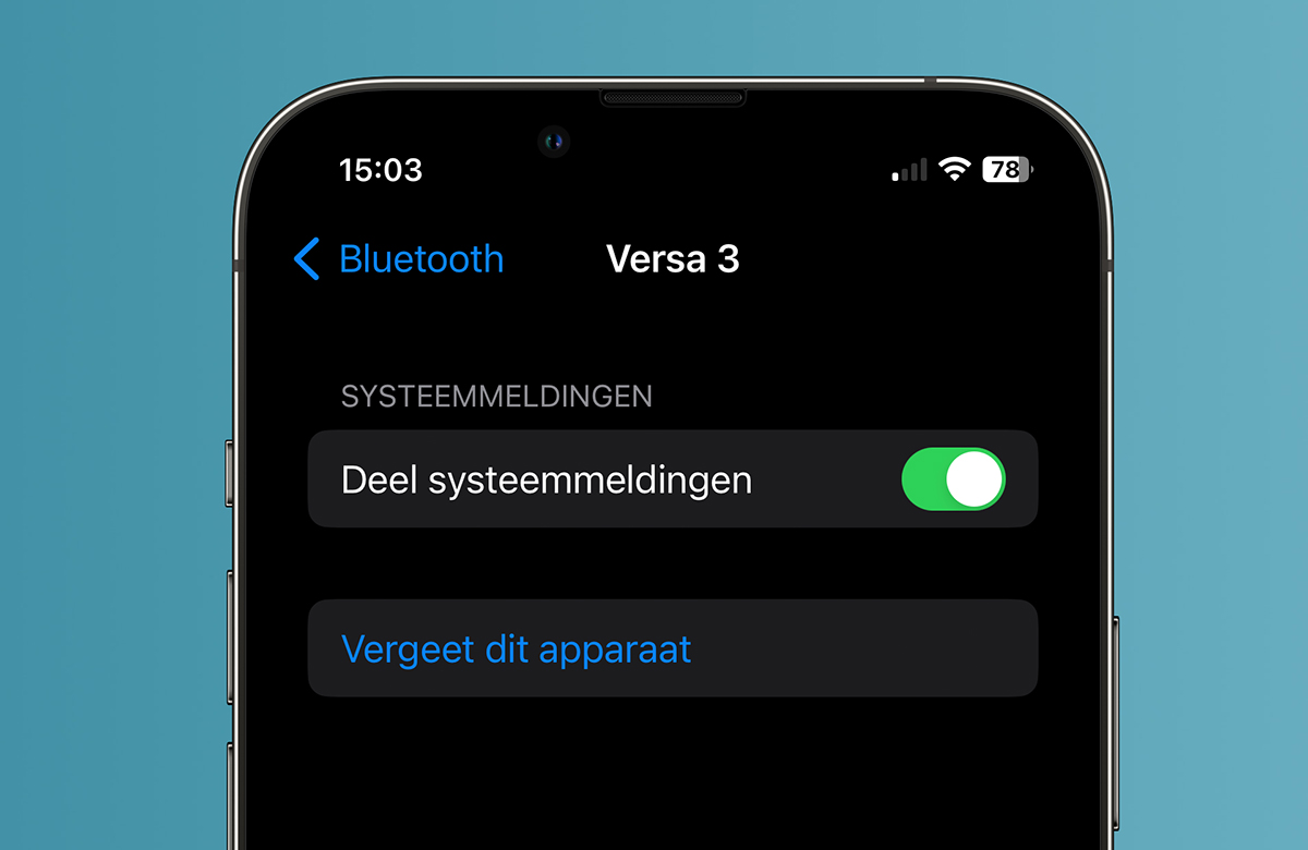 deel systeemmeldingen