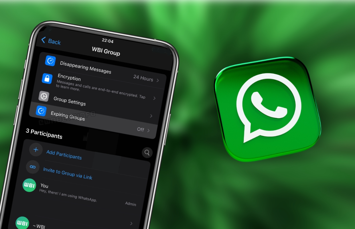 New WhatsApp function: groups get an expiration date