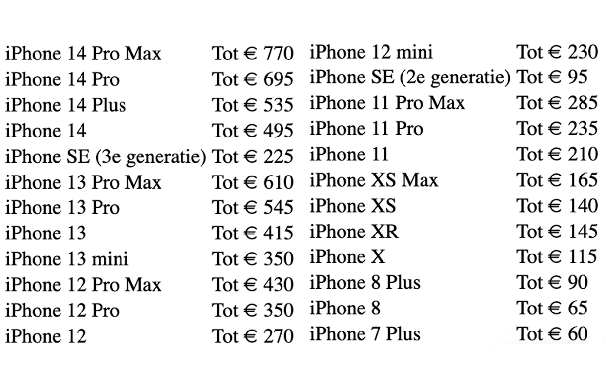 prices apple