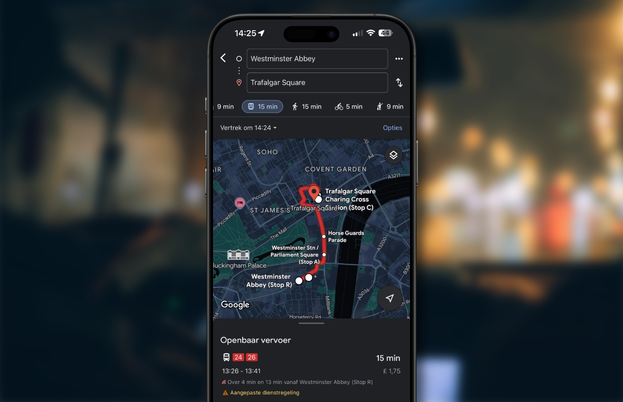 maps openbaar vervoer