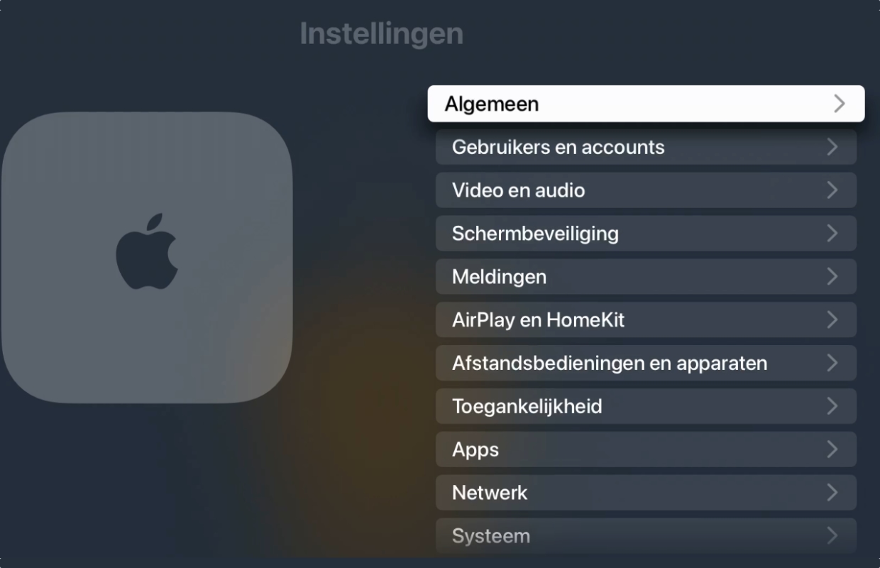 Screenshot Apple TV