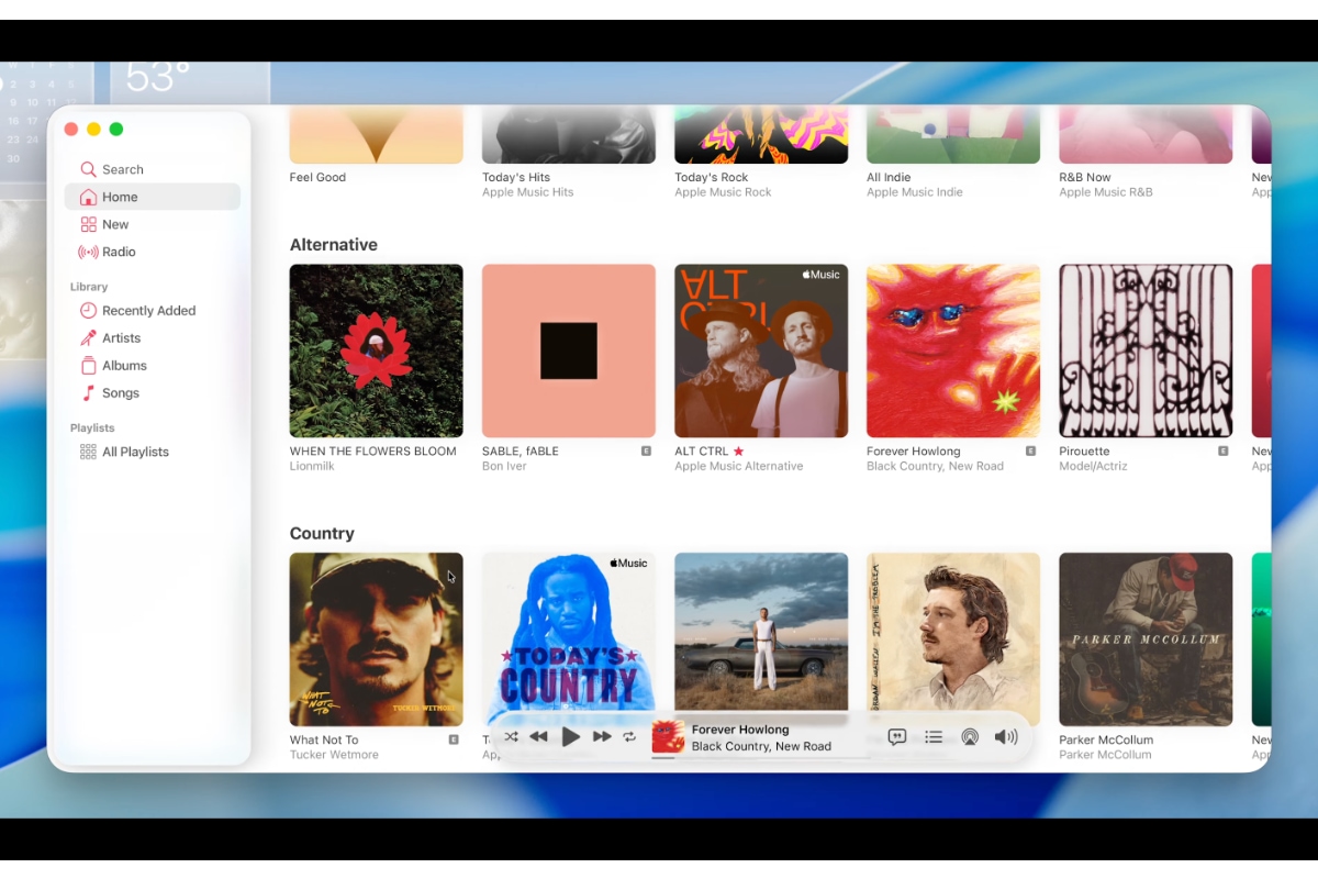 MacOS 26 Apple Music
