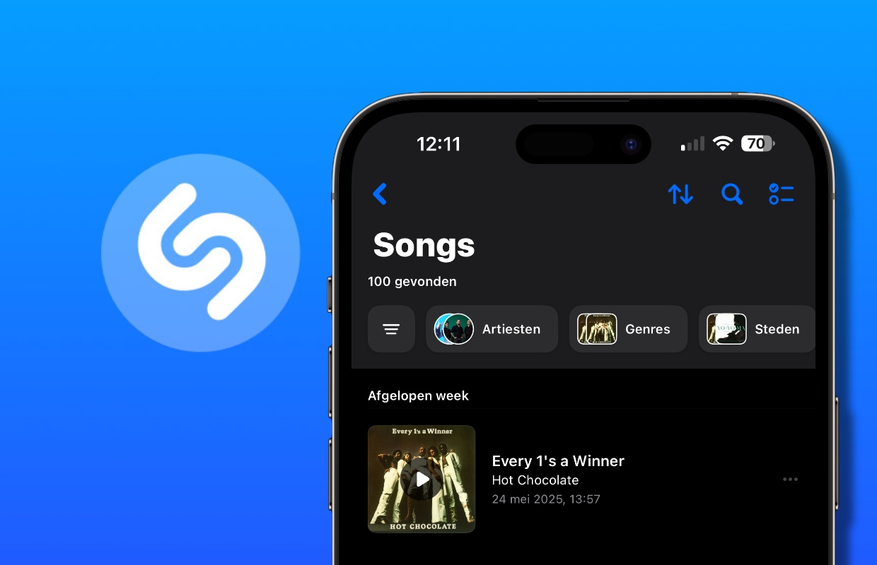 Zo maak je automatisch een playlist van een feestje met Shazam