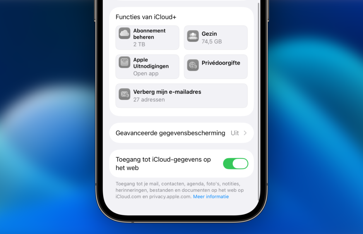 iCloud functions