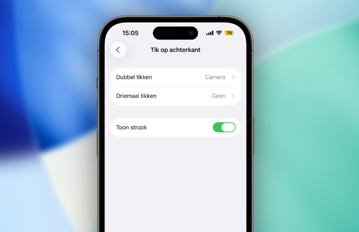 iPhone double tap