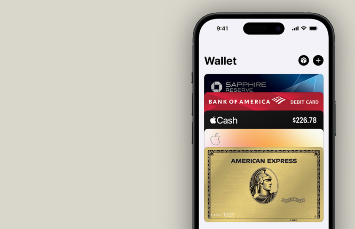 Apple wallet payment cards