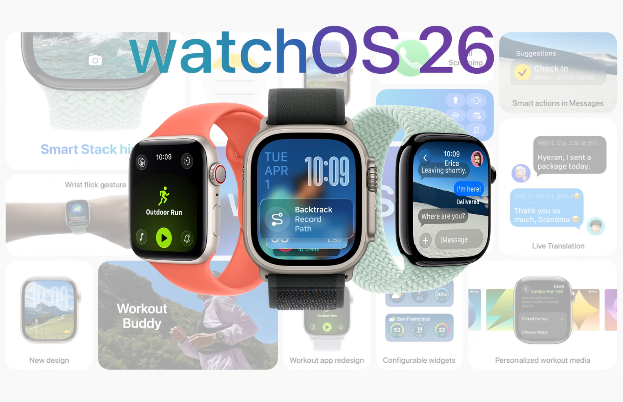 Deze 3 Apple Watches onder de €500 krijgen straks watchOS 26