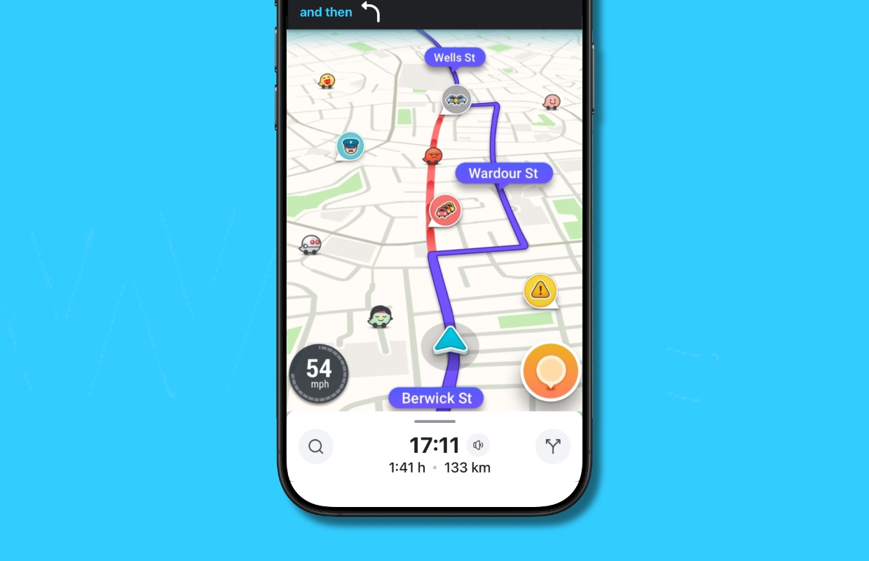 Waze performs much better than the competition (through this part)