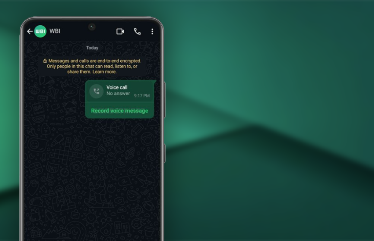 WhatsApp Voicemail Message