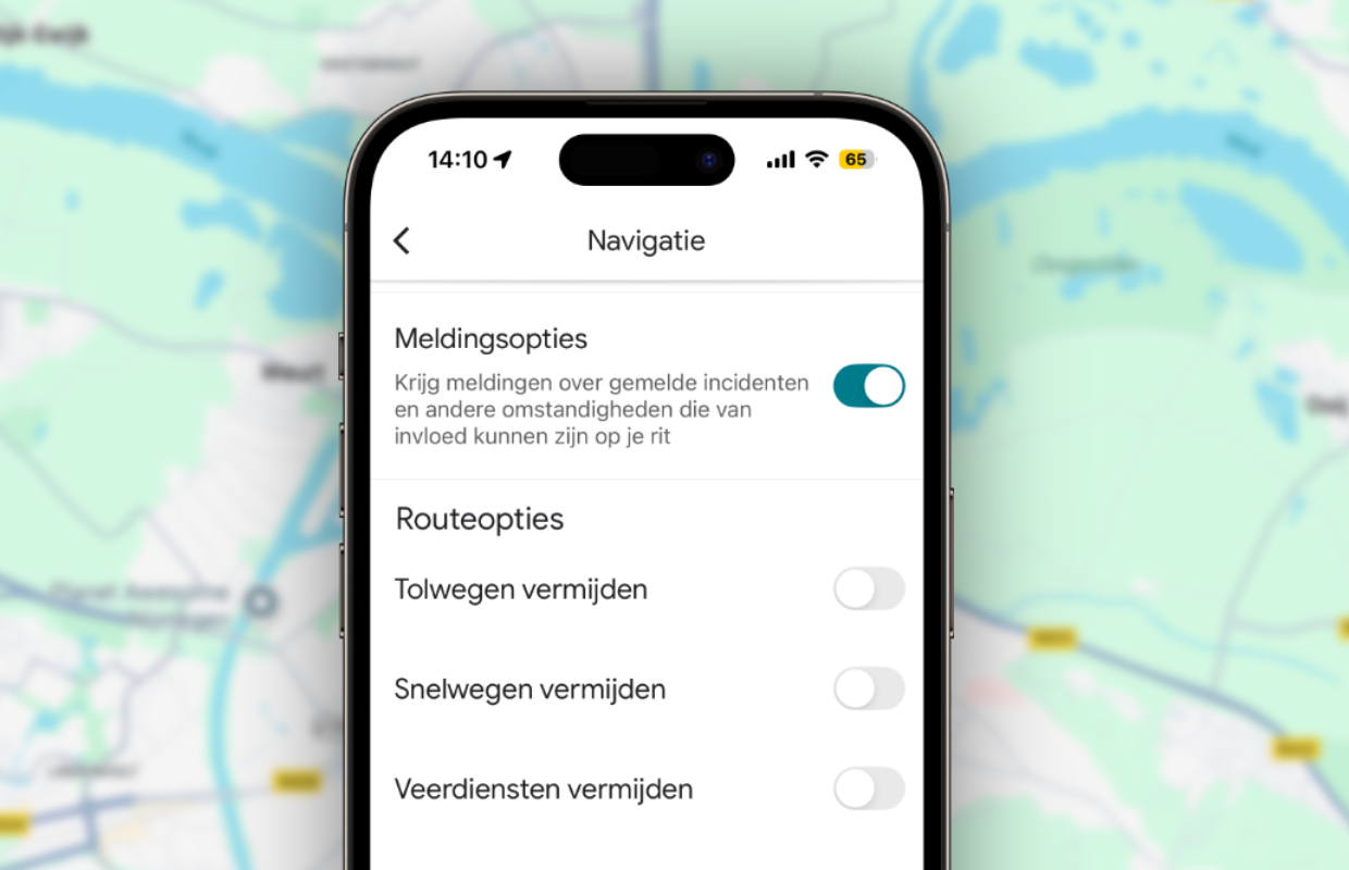 Google Maps Notification options