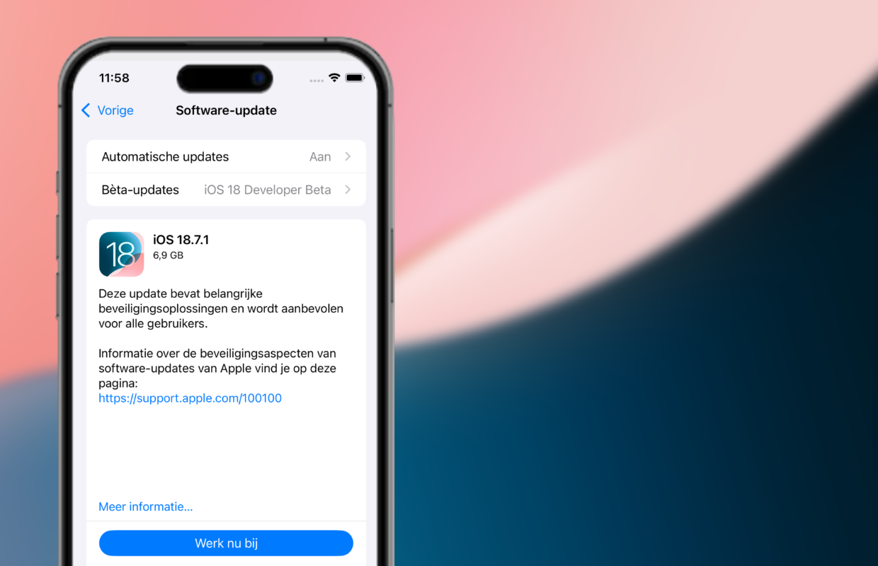 Apple releases iOS 18.7.1 (and that is more important than you think)