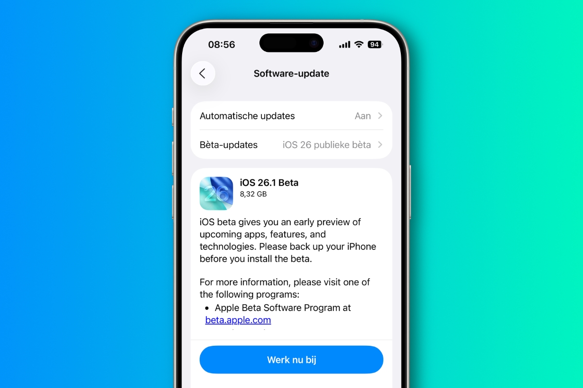 iOS 26.1 Public beta