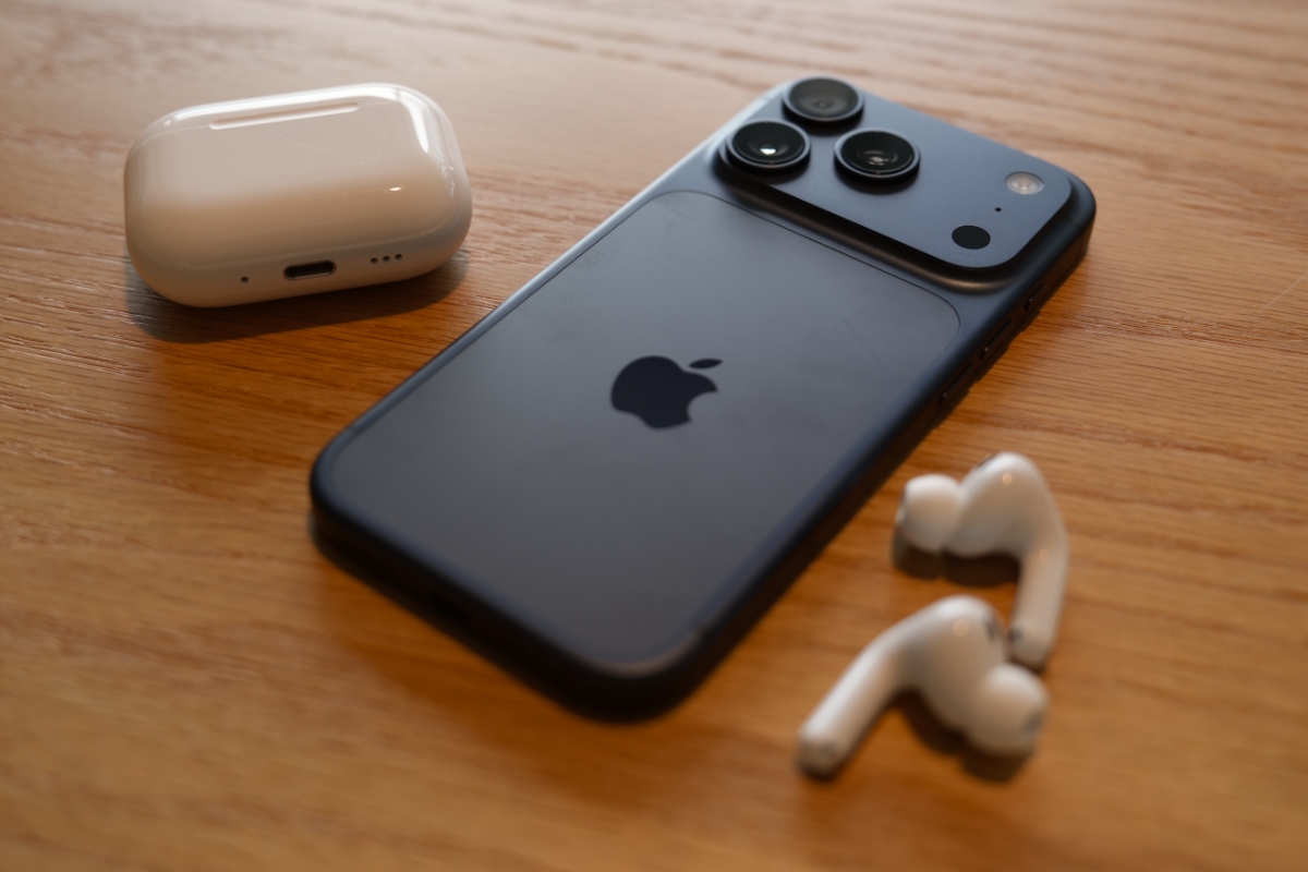 iPhone 16 Pro with AirPods Pro 3