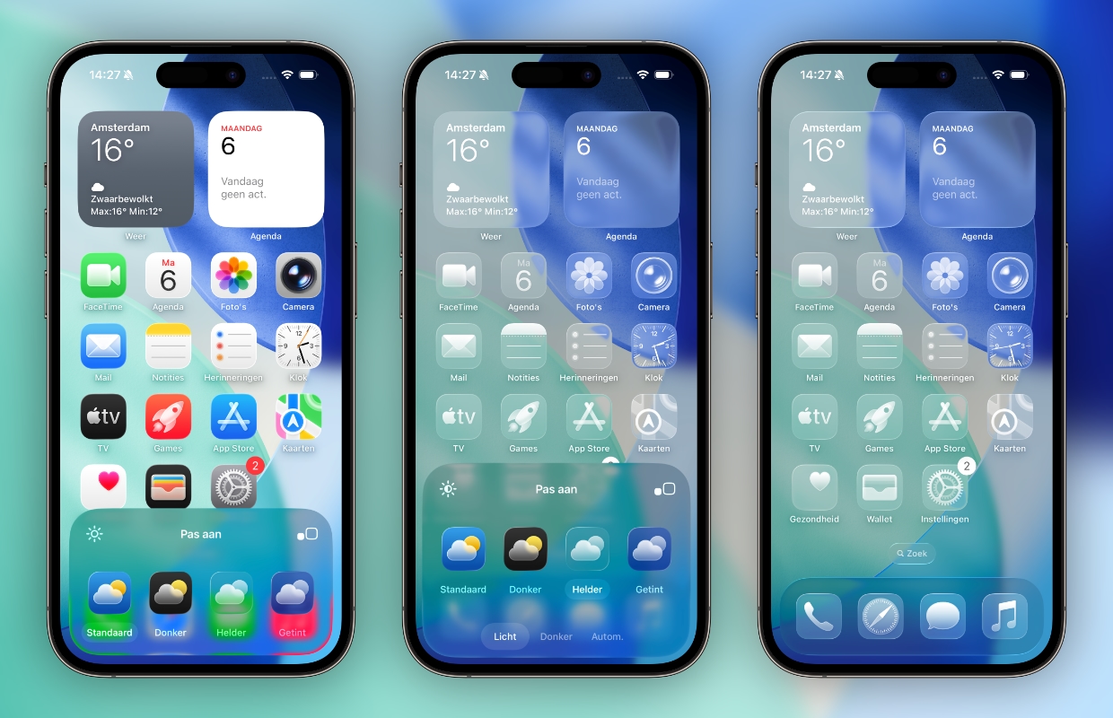 iOS 26 clear view