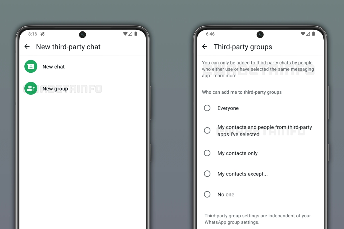 whatsapp third party chat
