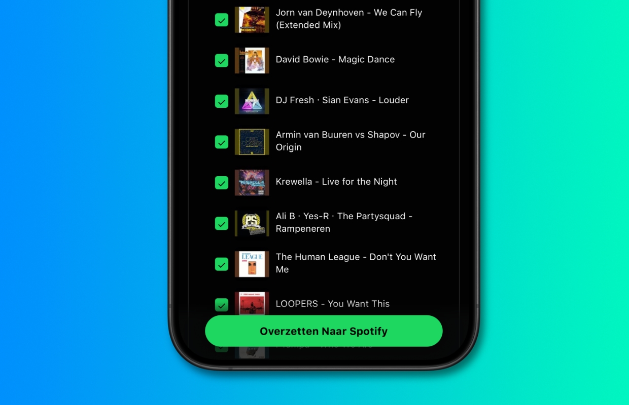 import playlists into spotify