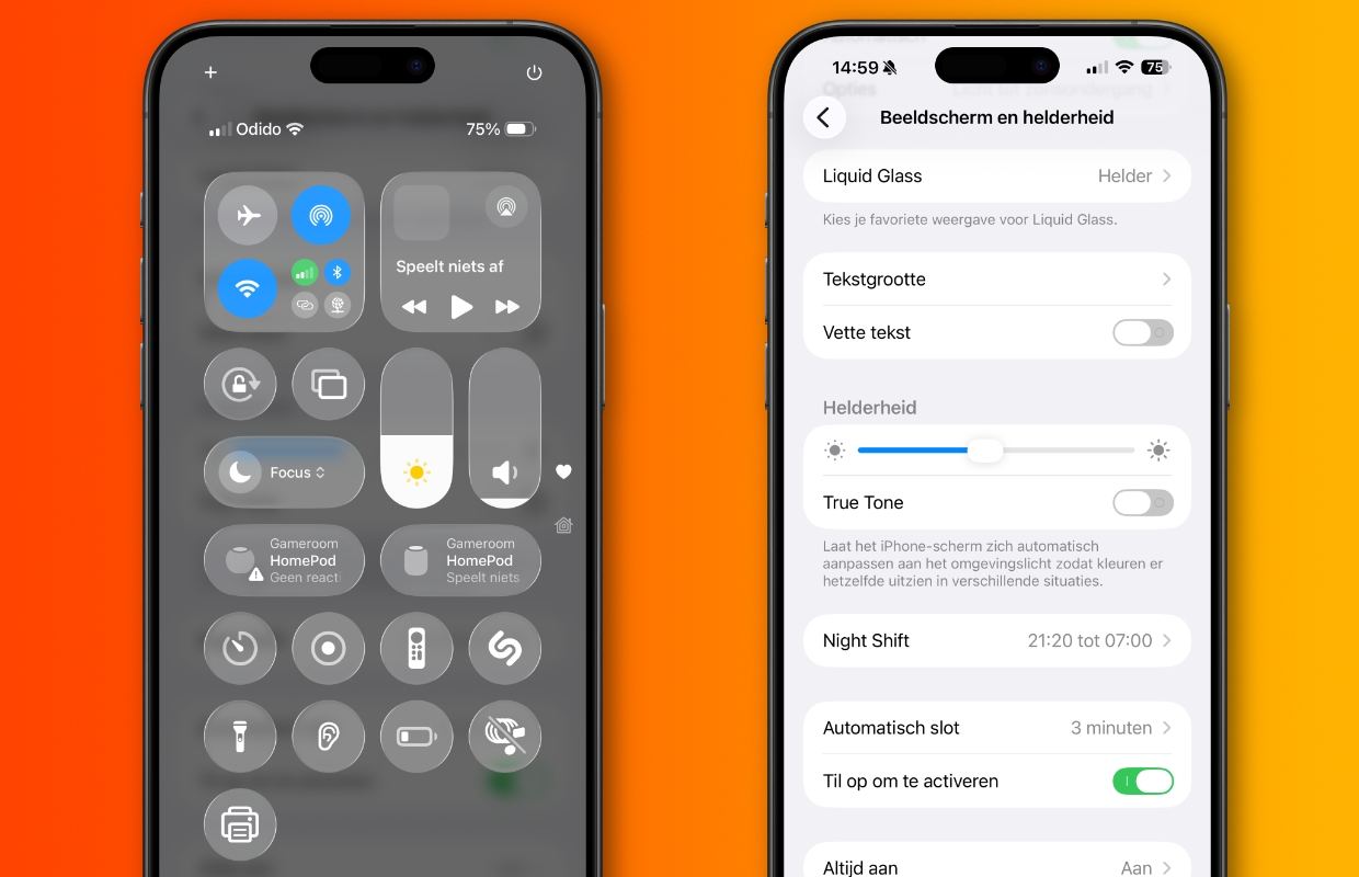 Adjust iPhone screen brightness