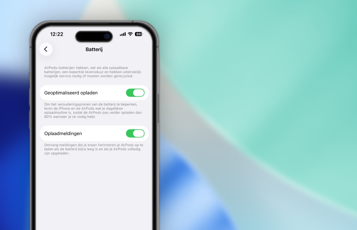 airpods optimized charging ios 26