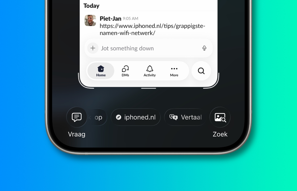 Automatically make a link clickable in a screenshot on iPhone