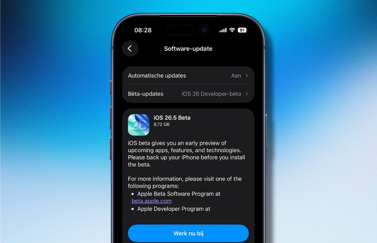 iOS 26.5 bèta 1 is uit – en brengt veel nieuwe functies naar de iPhone